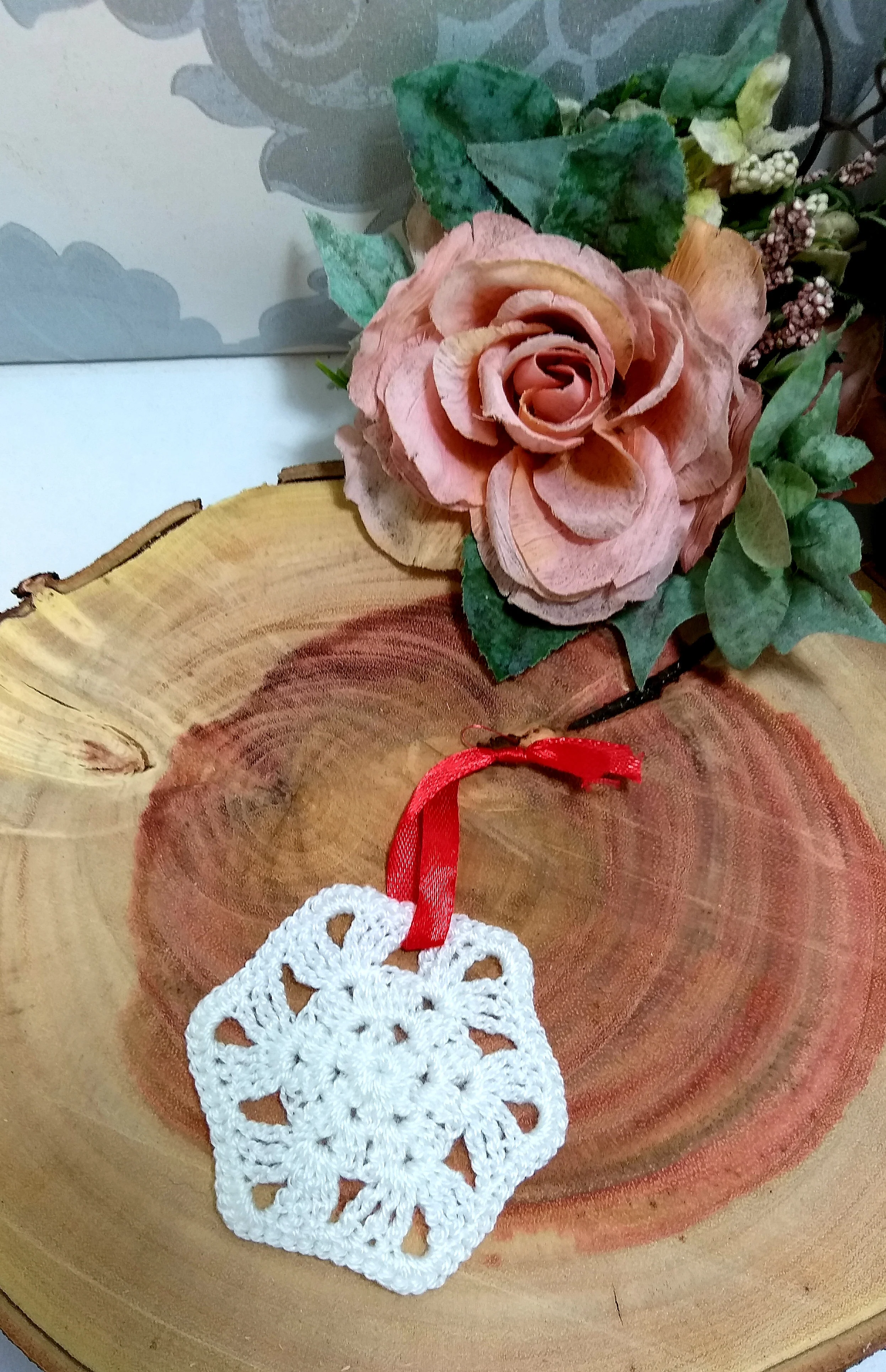 Handmade Crochet Christmas Tree Ornaments - Medium - Image 7