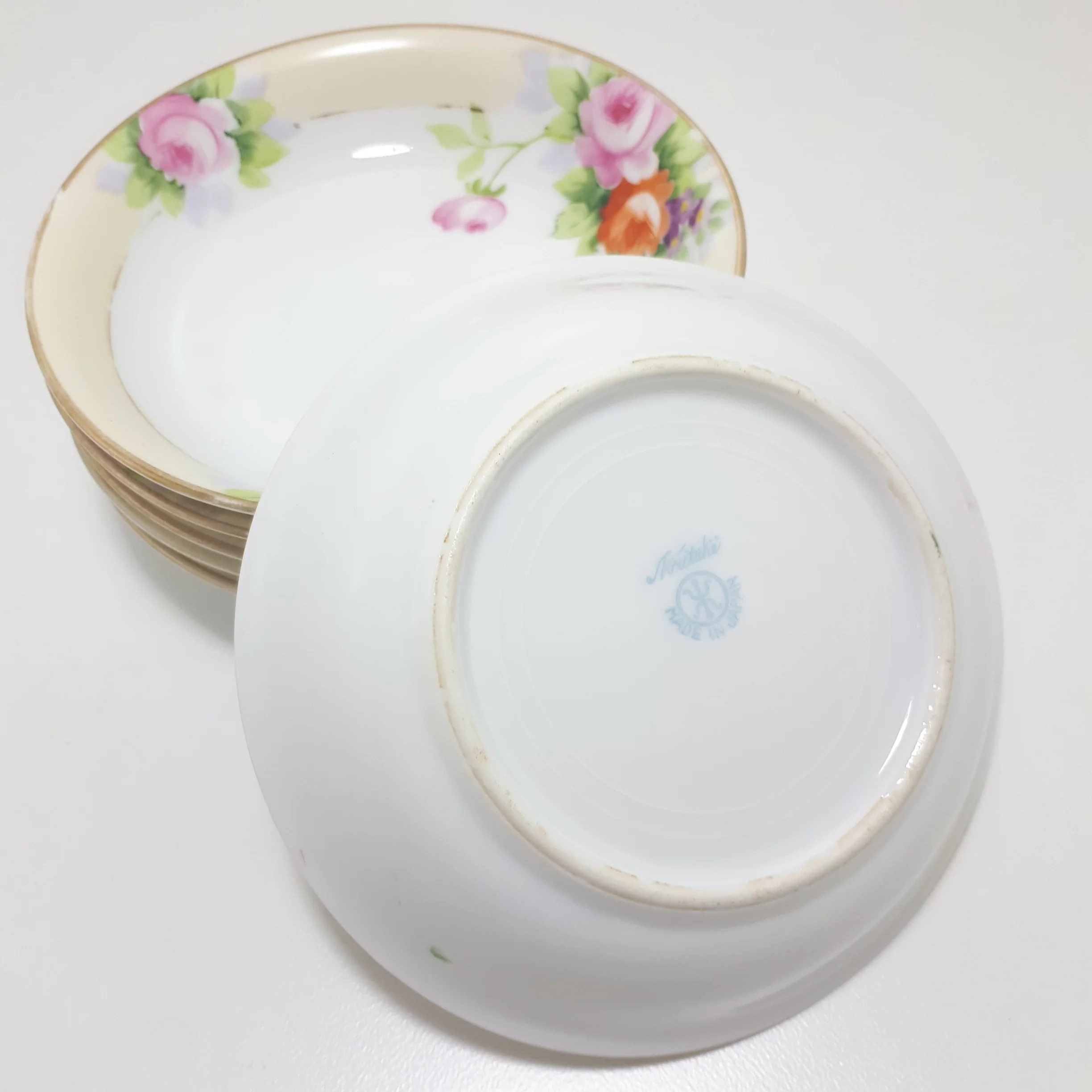 Rare Antique Set of 6 Noritake Dessert Bowls - Image 5
