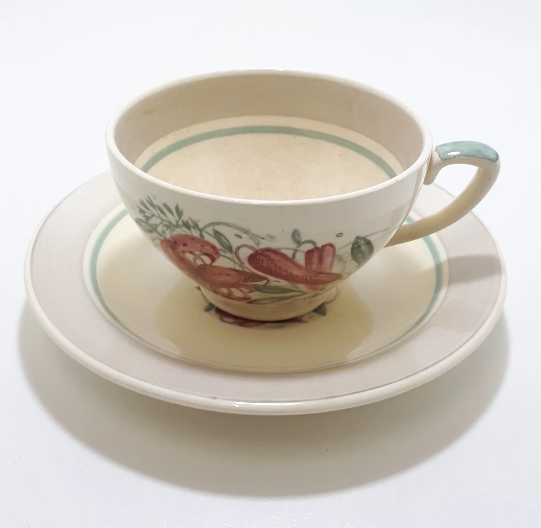 Susie Cooper Tea Duo (Cup & Saucer) –Tiger Lily Pattern - Image 5